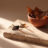 Boucles d'oreilles Ginkgo Gravées