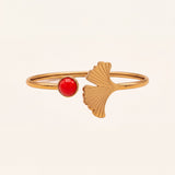 Bracelet jonc Ginko