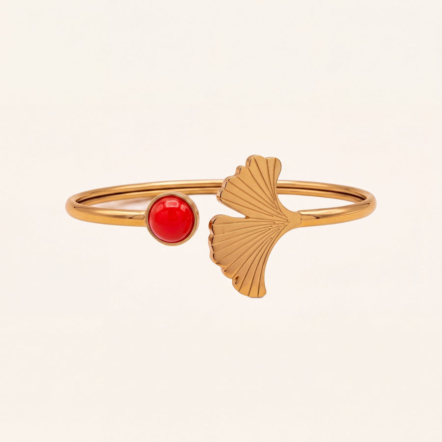 Bracelet jonc Ginko