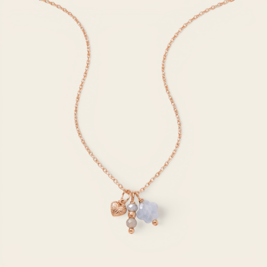 Collier bohème Verika Bijoux Anjuna doré à jade, amazonite et turquoise africaine