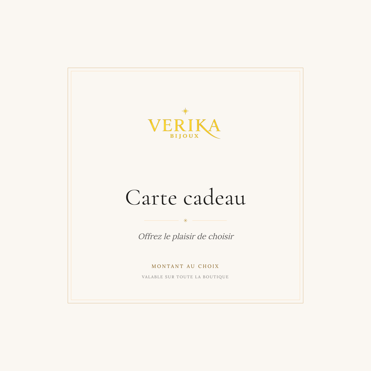 Offrez le choix avec la carte cadeau